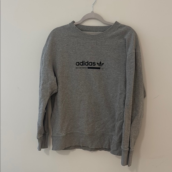Adidas Gray Logo Sweatshirt - Picture 1 of 3